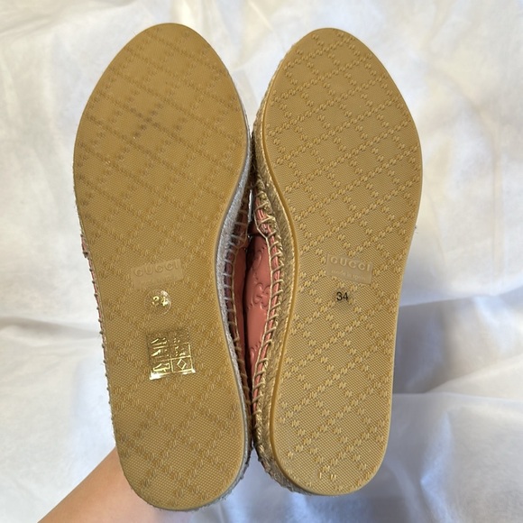 Pink Gucci Espadrilles SIZE 34 - Picture 3 of 3